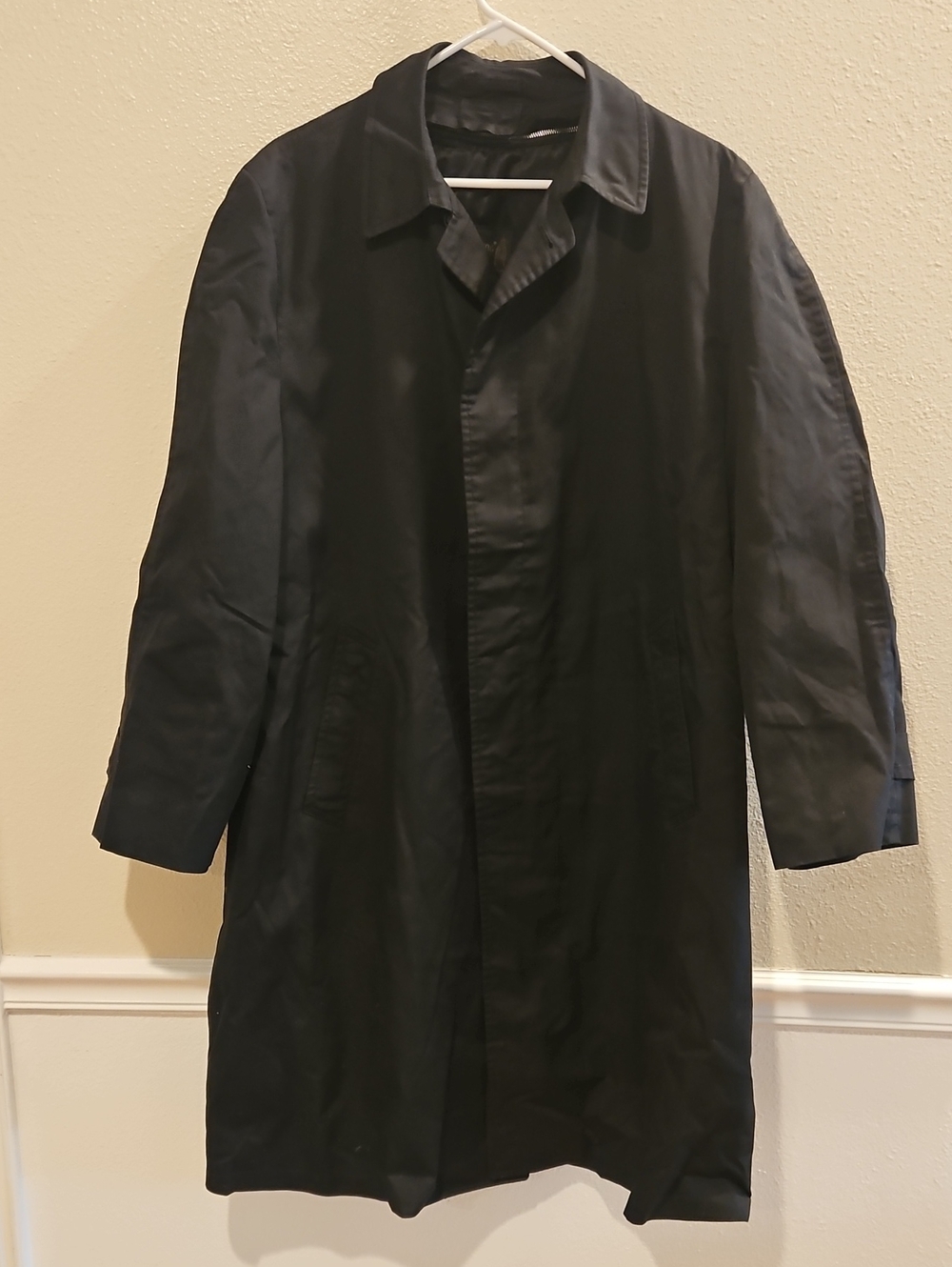 Vintage London Fog Black Trench Coat